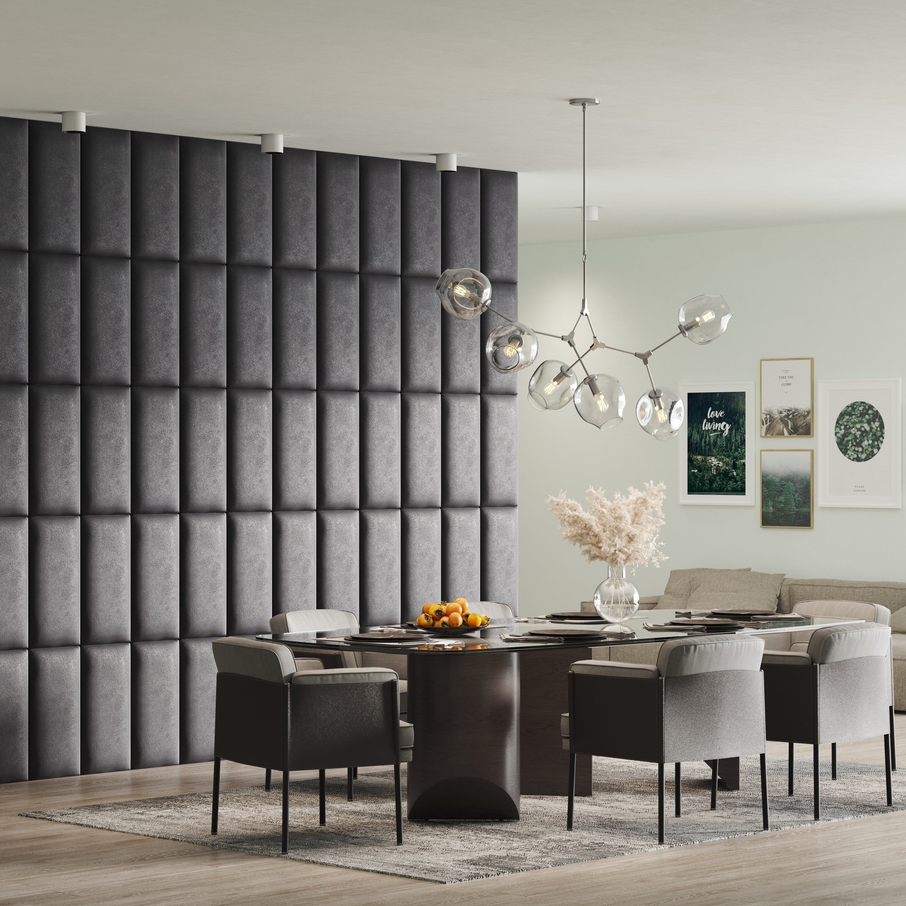 Esszimmer Wanddeko Wandkissen Massanfertigung Softwalls