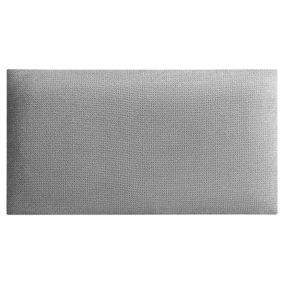 Rechteckiges Wandpolster 60x30 aus Capri Velour Stoff in der Farbe Dunkel-Grau CP18