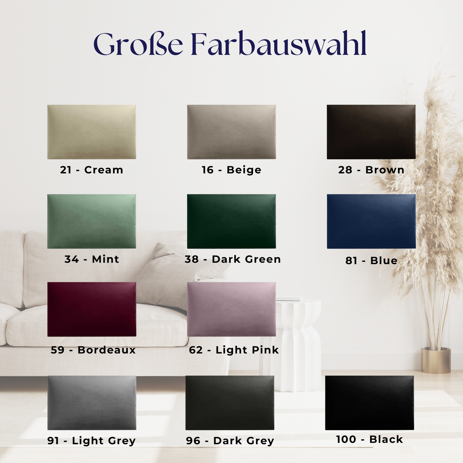 RECHTECK 50X30 RIVIERA SAMT Wandkissen