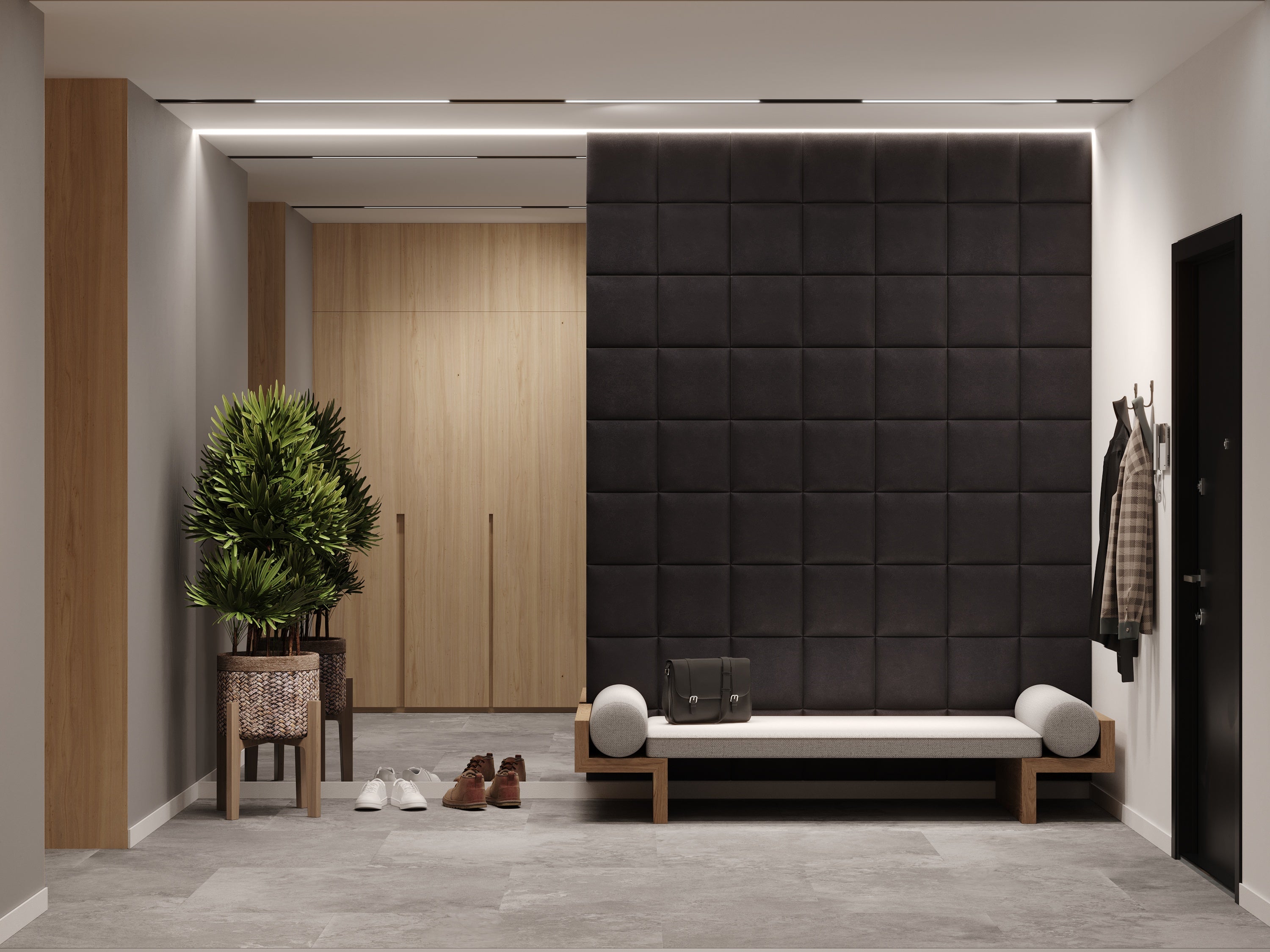 QUADRAT 30X30 MATERA VINTAGE KUNSTLEDER WANDKISSEN IN LEDEROPTIK