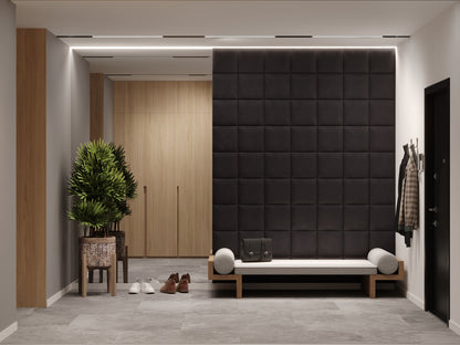 QUADRAT 30X30 MATERA VINTAGE KUNSTLEDER WANDKISSEN IN LEDEROPTIK