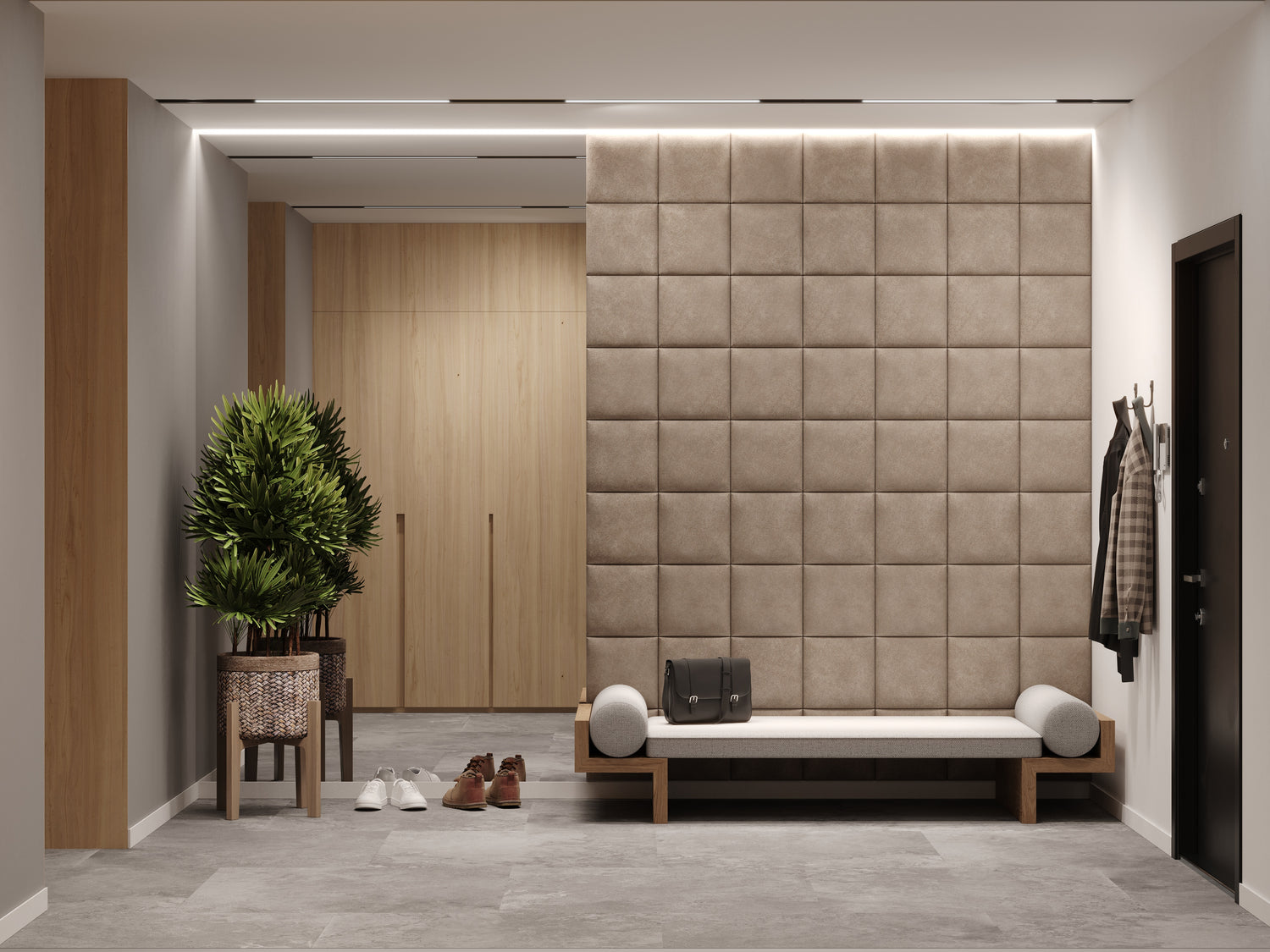 QUADRAT 30X30 MATERA VINTAGE KUNSTLEDER WANDKISSEN IN LEDEROPTIK