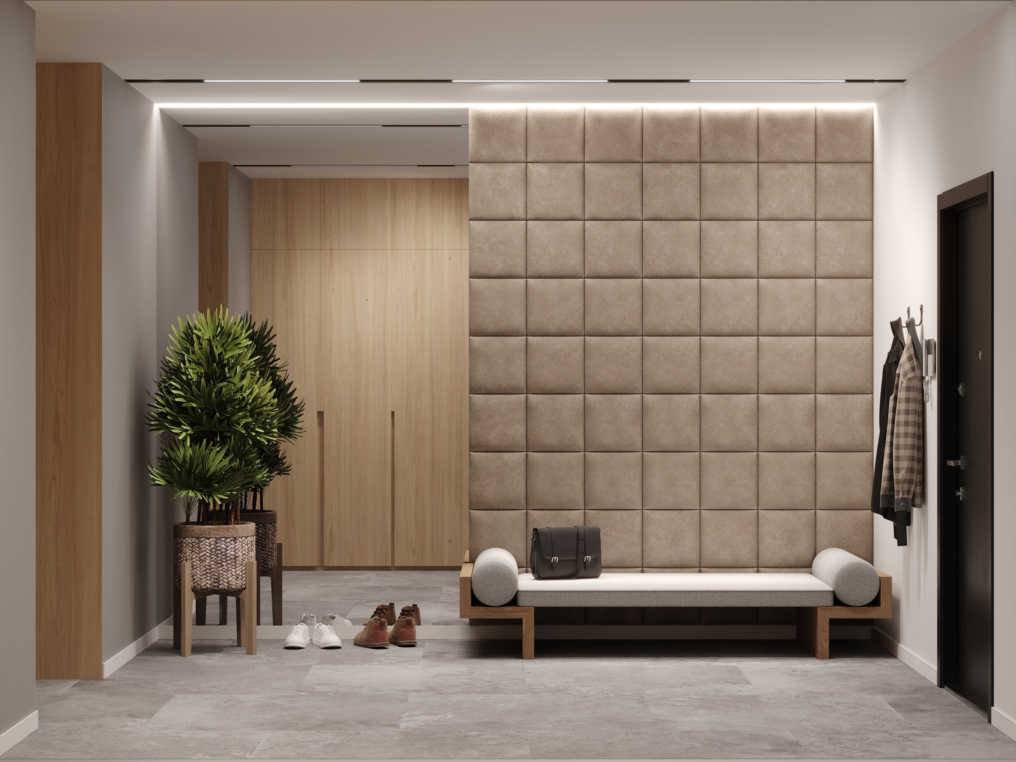 QUADRAT 30X30 MATERA VINTAGE KUNSTLEDER WANDKISSEN IN LEDEROPTIK