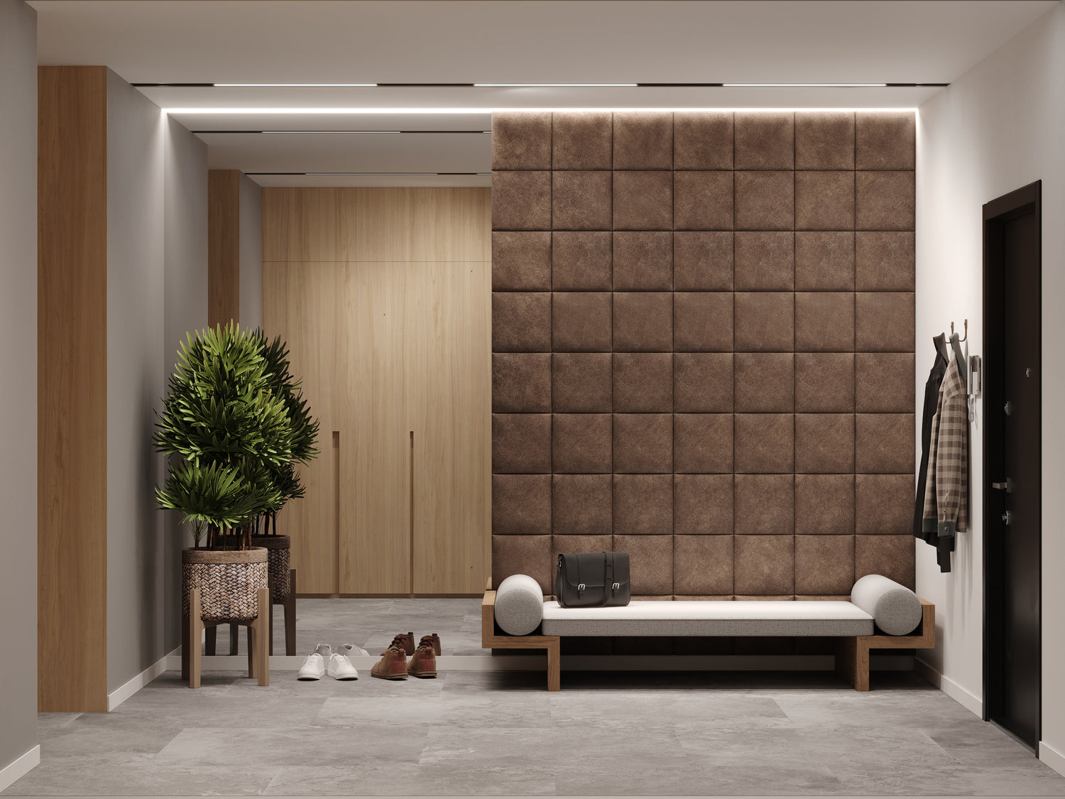 QUADRAT 30X30 MATERA VINTAGE KUNSTLEDER WANDKISSEN IN LEDEROPTIK