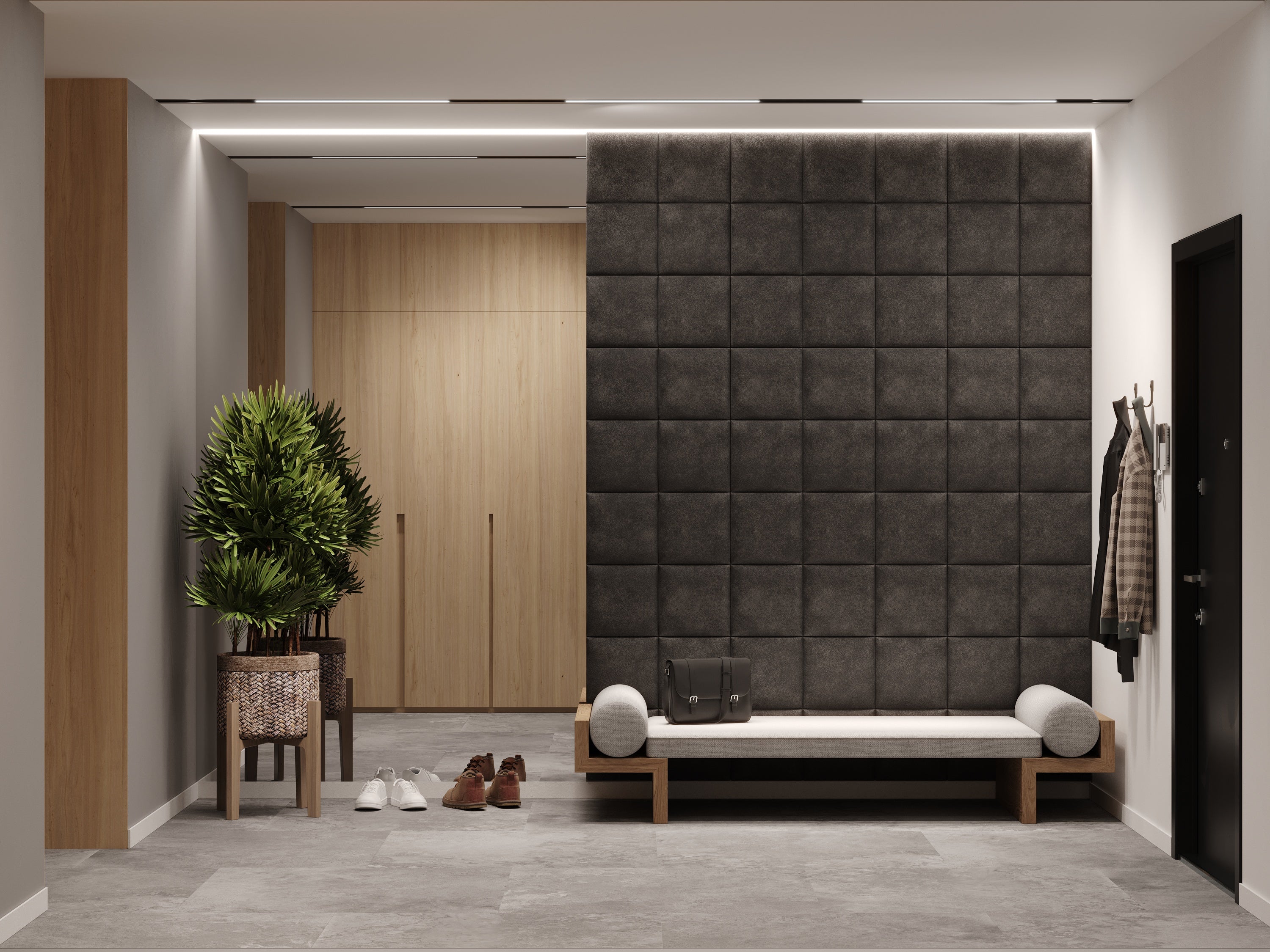 QUADRAT 30X30 MATERA VINTAGE KUNSTLEDER WANDKISSEN IN LEDEROPTIK