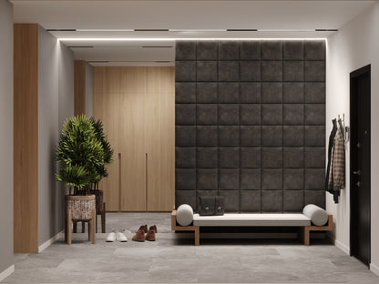 QUADRAT 30X30 MATERA VINTAGE KUNSTLEDER WANDKISSEN IN LEDEROPTIK