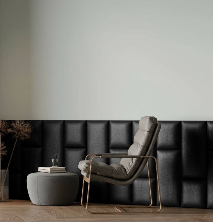 Softwalls Wartezimmer Wartebereich Mit Wandpolster Kunstleder Nachher Bild Mobile