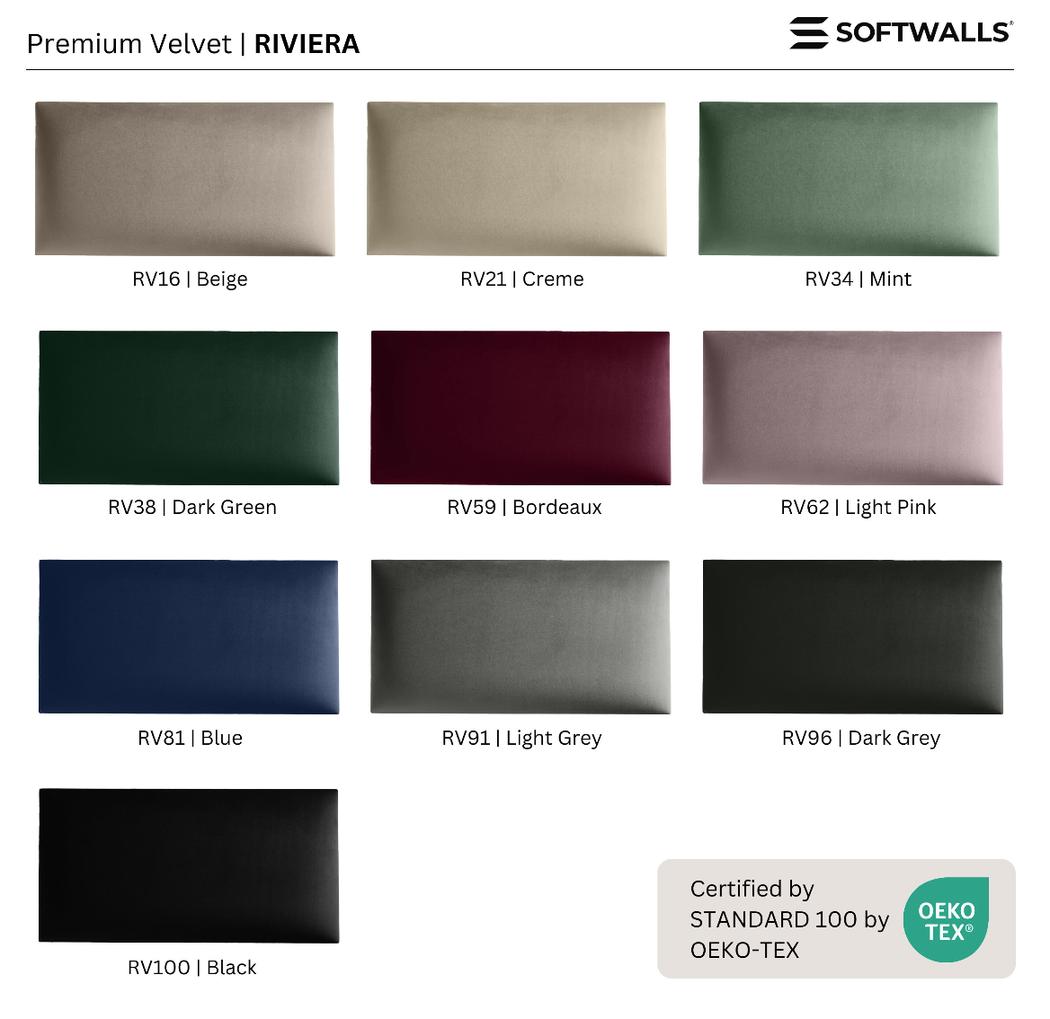 RECHTECK 60X30 RIVIERA SAMT