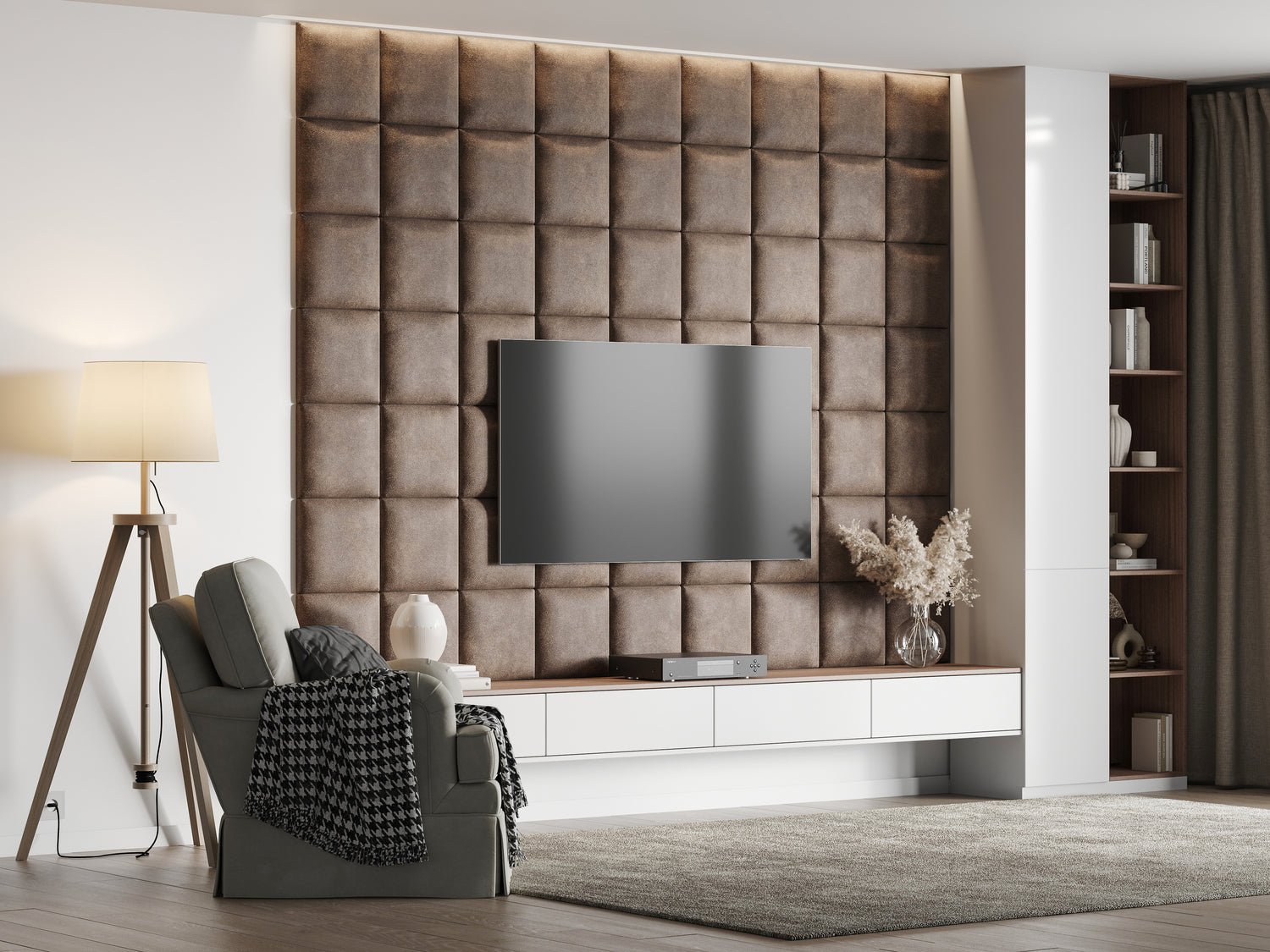 QUADRAT 30X30 MATERA VINTAGE KUNSTLEDER WANDKISSEN IN LEDEROPTIK