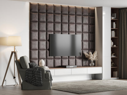 QUADRAT 30X30 MATERA VINTAGE KUNSTLEDER WANDKISSEN IN LEDEROPTIK