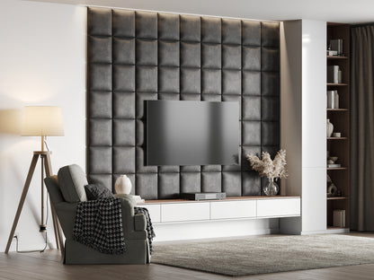 QUADRAT 30X30 MATERA VINTAGE KUNSTLEDER WANDKISSEN IN LEDEROPTIK