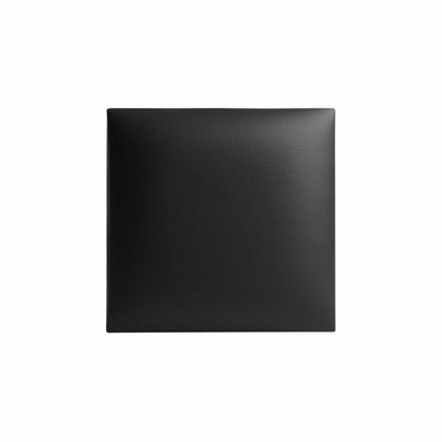 Gepolstertes Wandpaneel 30x30 aus Kunstleder Levanto in der Farbe Schwarz LV04