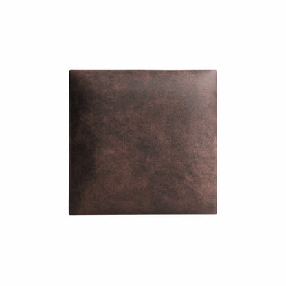 Wandpolster 30x30 aus Matera Vintage-Kunstleder in der Farbe Dunkel-Braun MT29