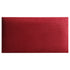 Rechteckiges Wandpolster 60x30 aus Capri Velour Stoff in der Farbe Cranberry CP07