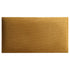 Rechteckiges Wandpolster 60x30 aus Capri Velour Stoff in der Farbe Curcuma CP10