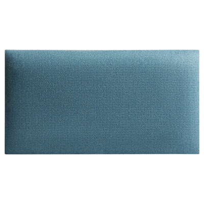 Rechteckiges Wandpolster 60x30 aus Capri Velour Stoff in der Farbe Blau CP14