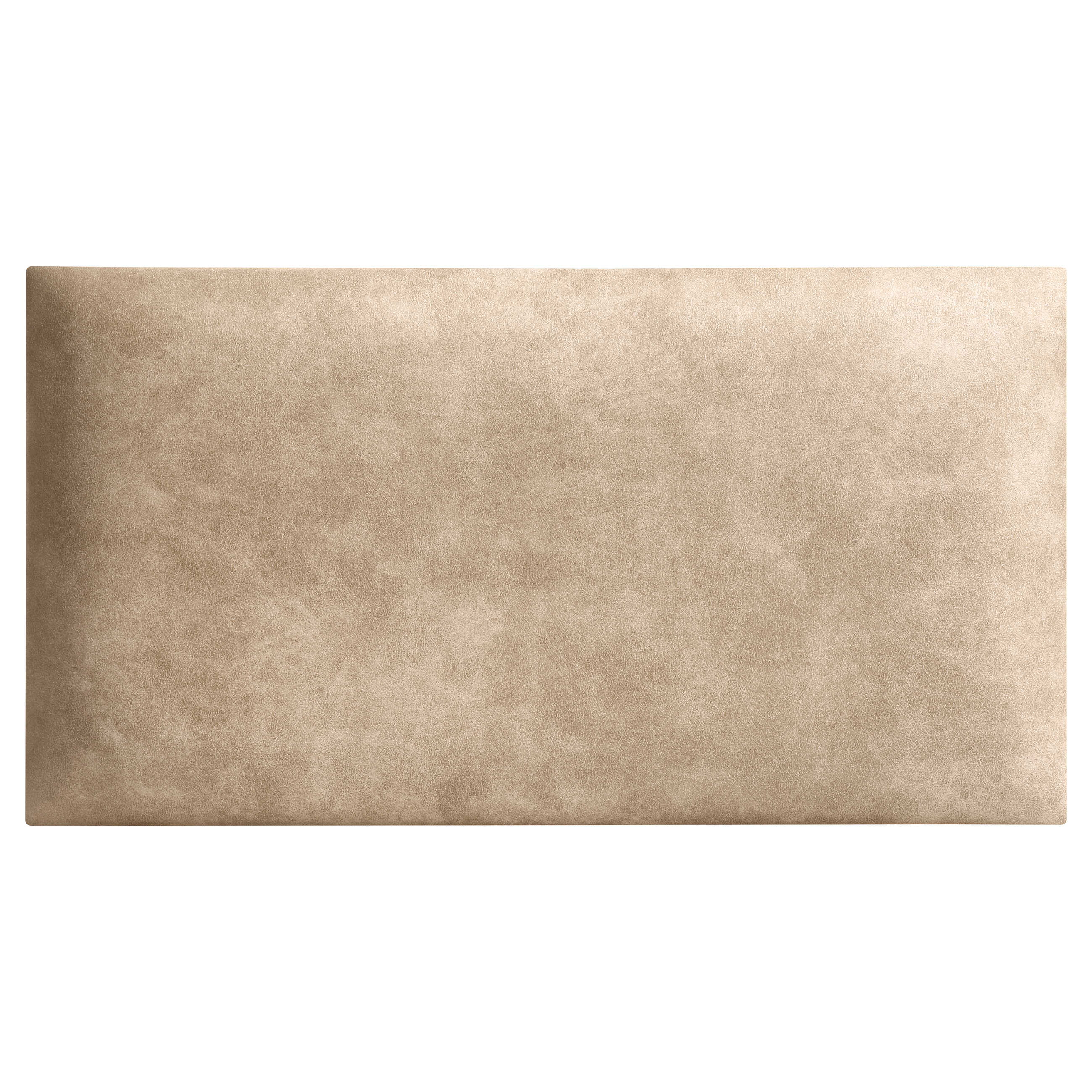 Rechteckiges Wandpolster aus Matera Vintage-Kunstleder in der Farbe Creme MT21