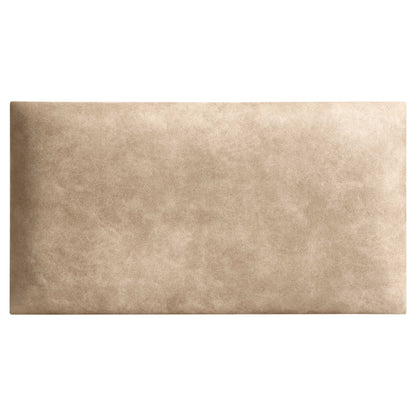 Rechteckiges Wandpolster aus Matera Vintage-Kunstleder in der Farbe Creme MT21