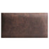 Rechteckiges Wandpolster aus Matera Vintage-Kunstleder in der Farbe Dunkel-Braun MT29