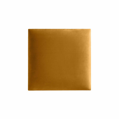 Wandpolster 30x30 aus Riviera Samt Stoff in der Farbe Gold-Gelb RV41