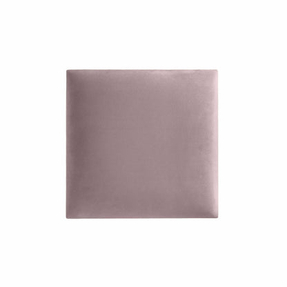 Wandpolster 30x30 aus Riviera Samt Stoff in der Farbe Zart-Rosa Rv62