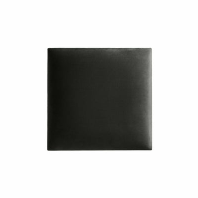 Wandpolster 30x30 aus Riviera Samt Stoff in der Farbe Dunkel-Grau RV96