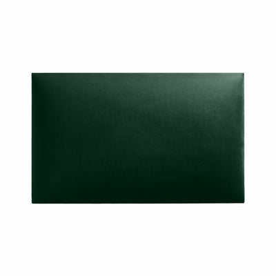 Rechteckiges Wandpolster 50x30 aus Riviera Samt Stoff in der Farbe Dunkel-Grün RV38