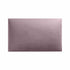Rechteckiges Wandpolster 50x30 aus Riviera Samt Stoff in der Farbe Zart-Rosa Rv62